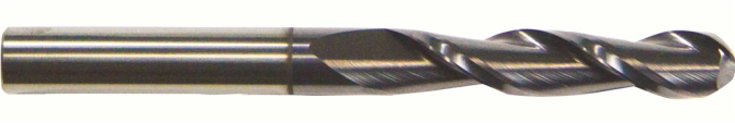 2-Flute Ball Nose Single End General-Purpose End Mill